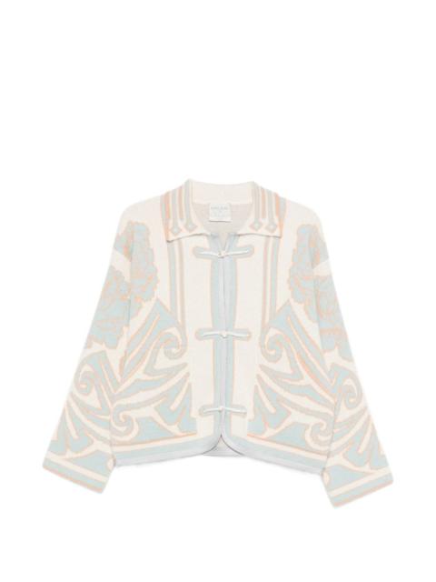 forte_forte floral-print cardigan