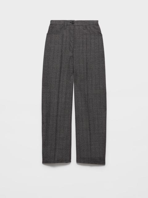 Prada Mouliné wool pants