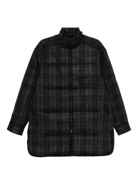 Yohji Yamamoto plaid padded jacket