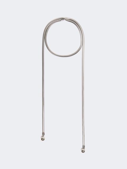 Sportmax VORTICE Sphere-detail metal necklace - PALLADIUM
