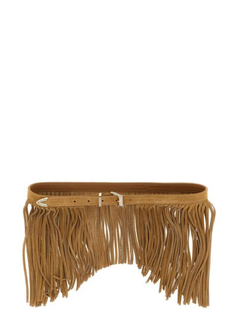 PINKO 'Con Frange' Suede Belt