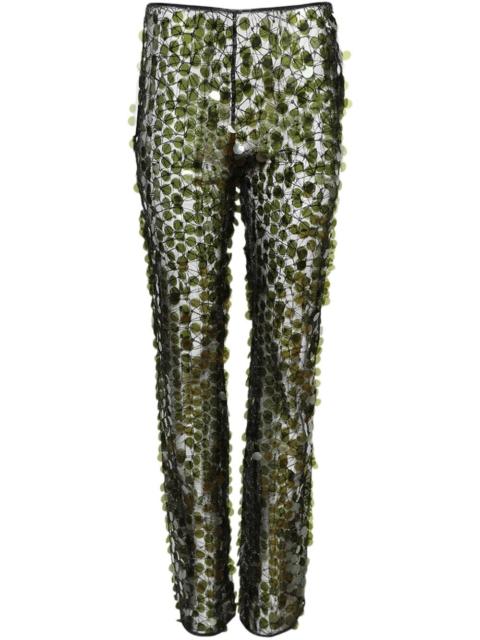 COPERNI sequinned flared trousers