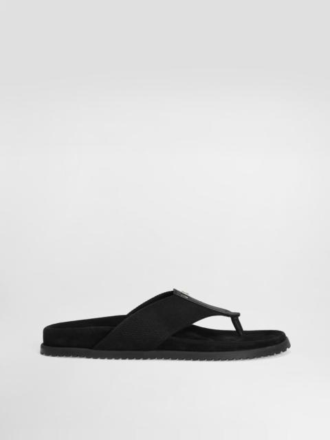 Dolce & Gabbana Fabric flip flops