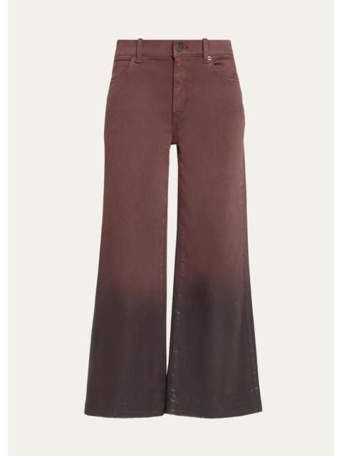 KOBI HALPERIN Rafaella Ombré Flared Crop Jeans