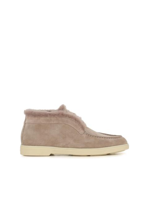 Santoni calf-suede ankle boots