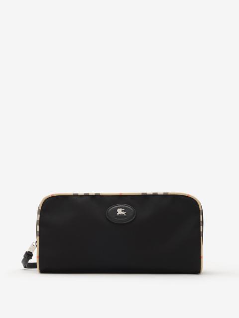 Burberry Large Check Trim Travel Pouch