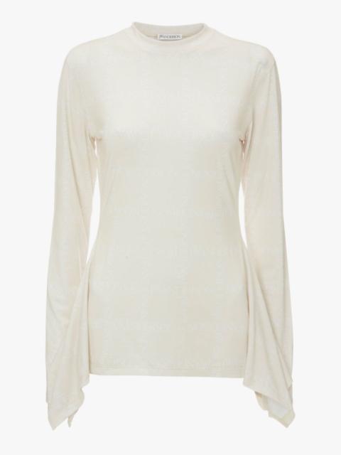 JW Anderson LOGO GRID CREW NECK TOP