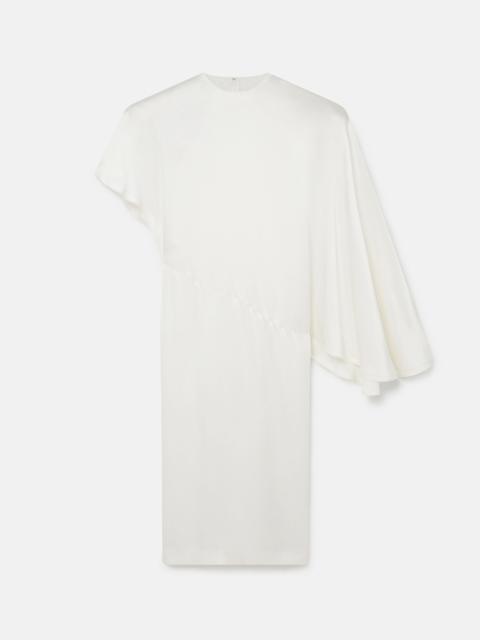 Stella McCartney Strong Shoulder Asymmetric Midi Dress