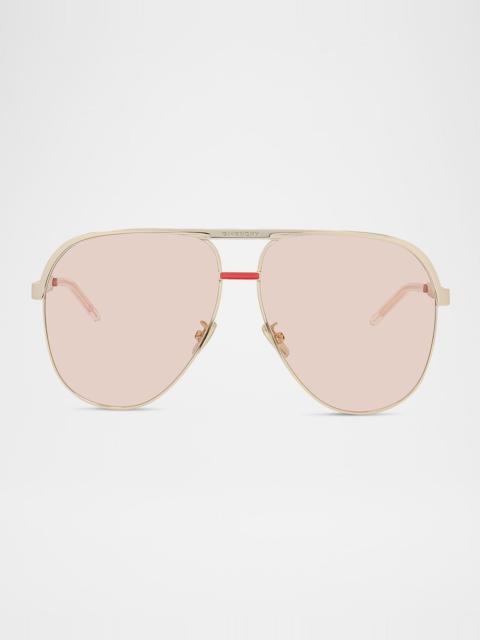 Givenchy GV40117UW Aviator Metal Sunglasses