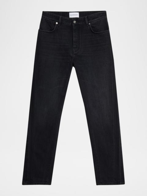Givenchy Men's Straight-Fit Black Denim Jeans