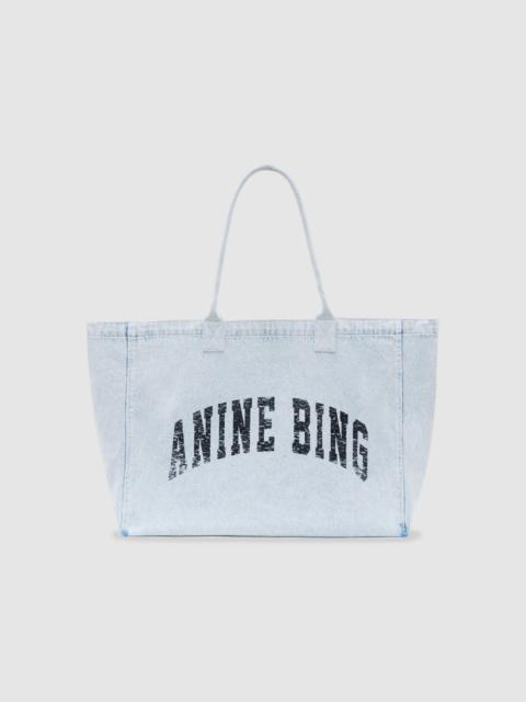 ANINE BING Leo Denim Tote - Lucid Blue