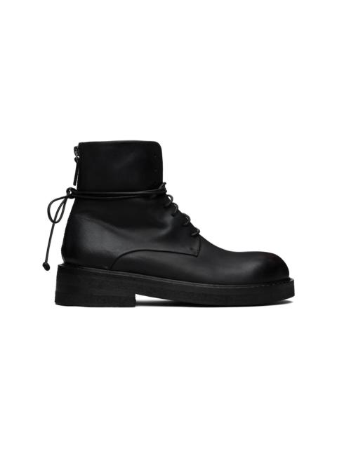 Marsèll Black Gigante Lace Up Ankle Boots | REVERSIBLE