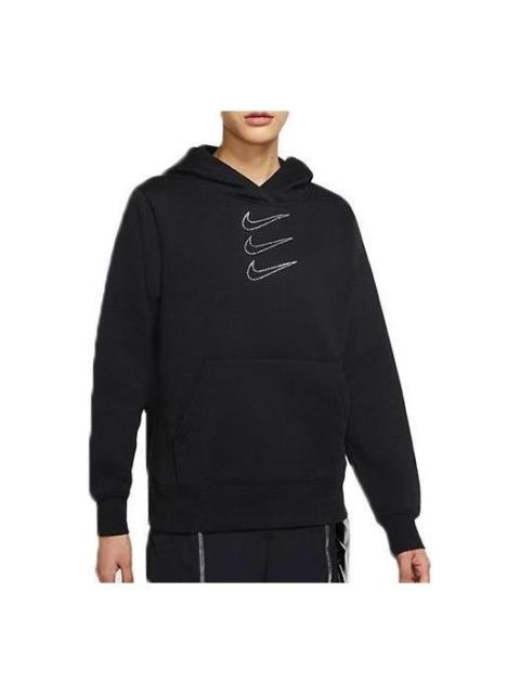 Nike (WMNS) Nike Sportswear Rhinestone Hoodie 'Black' CU6622-010