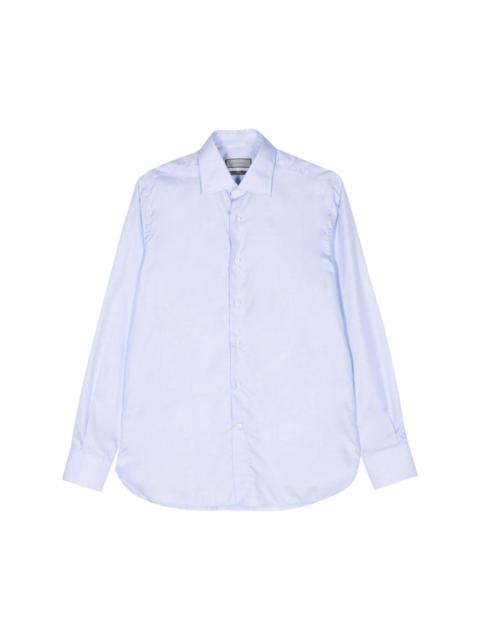 check-pattern cotton shirt