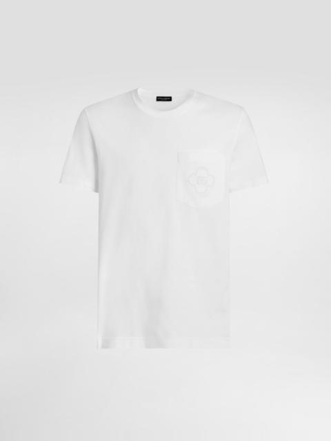 Dolce & Gabbana Cotton t-shirt with logo embroidery