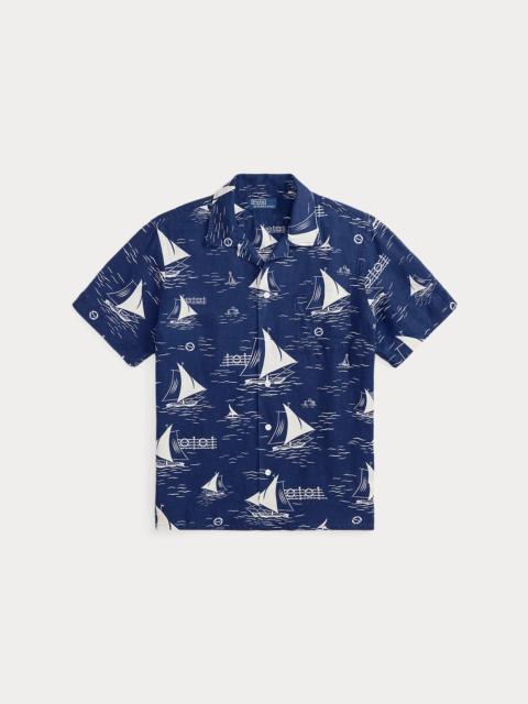 Polo Ralph Lauren Classic Fit Sailboat Linen-Silk Shirt