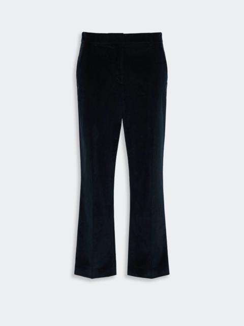 WEEKEND Max Mara MARRUCA Cotton velvet cropped trousers - ULTRAMARINE