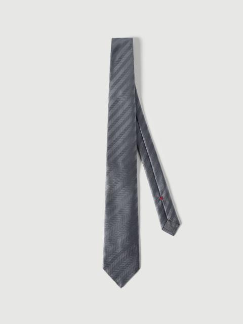 Brunello Cucinelli Silk chevron tie