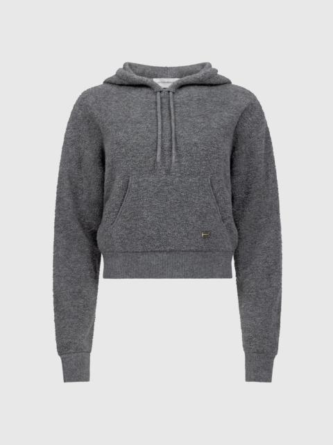 Victoria Beckham Lana Hoodie In Mid Grey