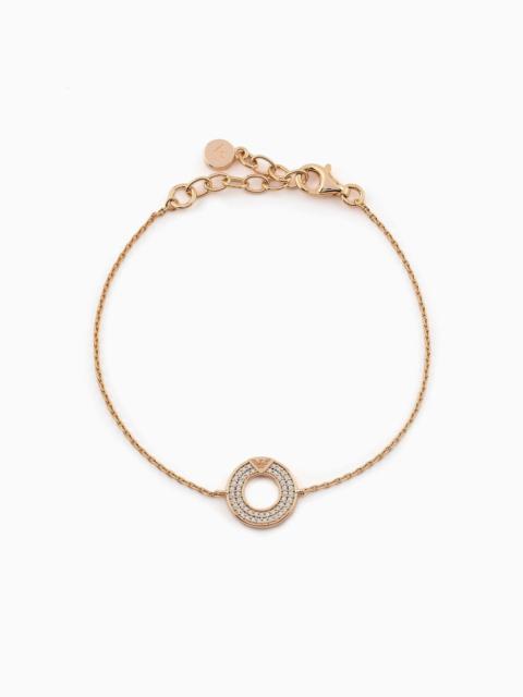 Rose Gold-Tone Sterling Silver Components Bracelet