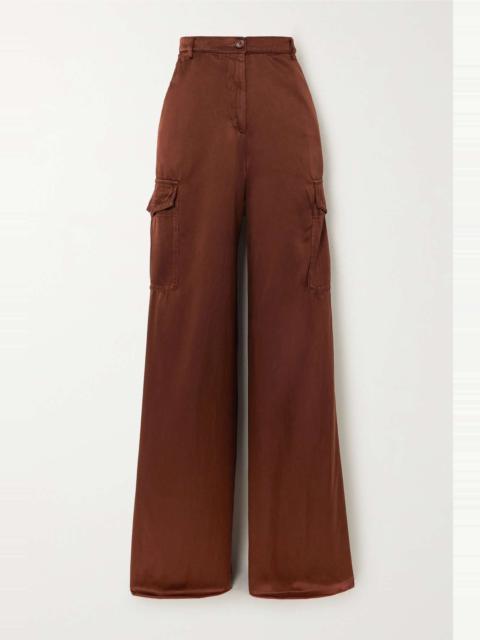 Dries Van Noten Faille straight-leg cargo pants