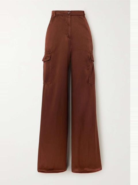 Faille straight-leg cargo pants