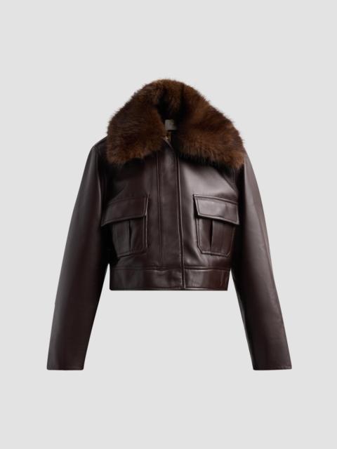 Zimmermann Women's Valiant Leather Jacket - Chocolate