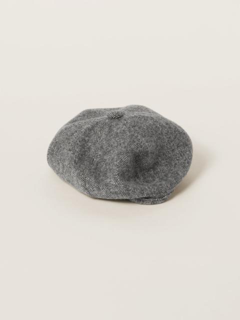 Miu Miu Wool chevron beret