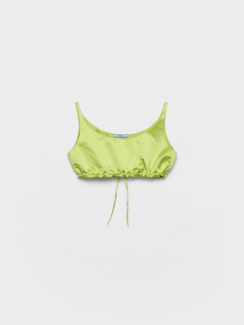 Prada Duchesse crop top