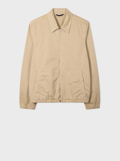 Paul Smith Washed Tan Cotton-Twill Coach Jacket