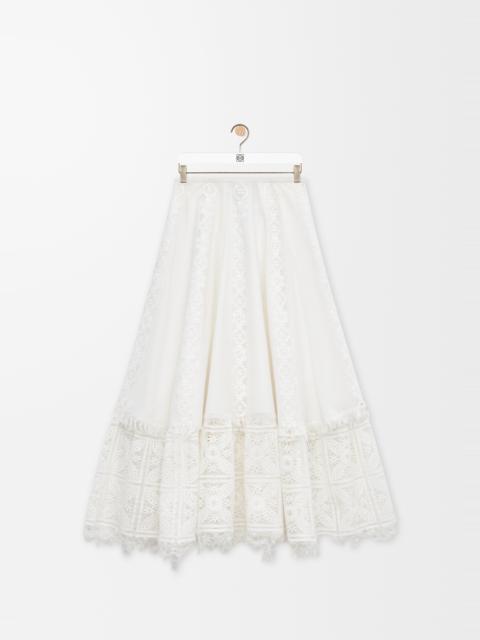 Loewe Skirt in cotton and silk