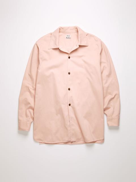 Acne Studios Boxy-fit cotton twill shirt old pink
