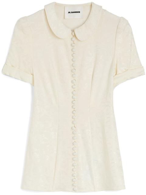 Jil Sander floral-jacquard shirt