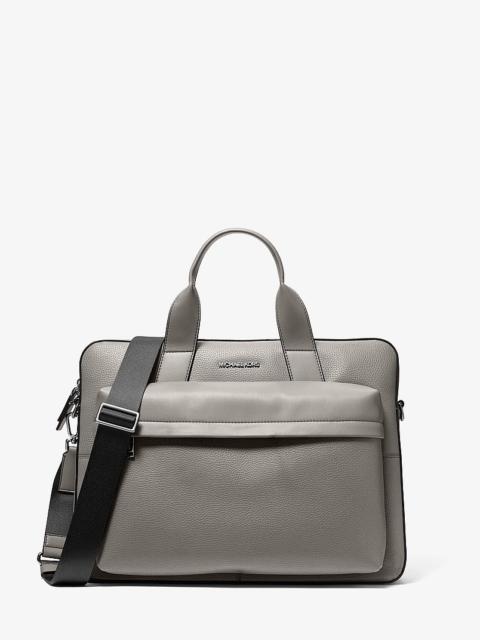MICHAEL KORS Pacey Medium Pebbled Leather Pocket Briefcase
