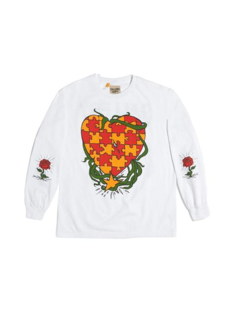GALLERY DEPT. Gallery Dept. Puzzle Heart L/S Tee White