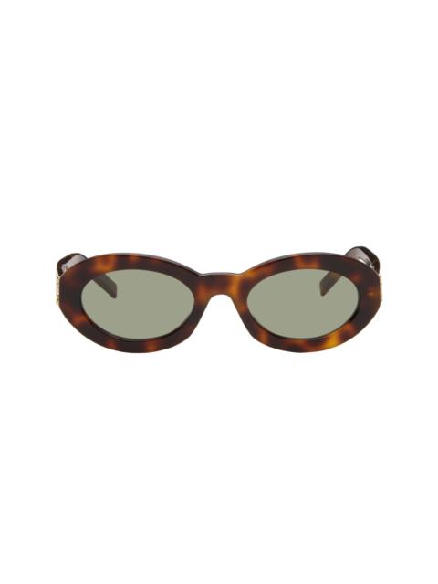 SAINT LAURENT Brown SL M136 Sunglasses