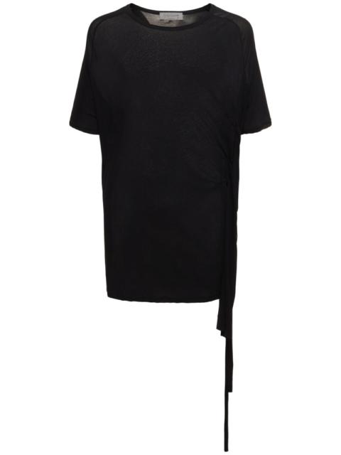 Yohji Yamamoto Cotton side string t-shirt