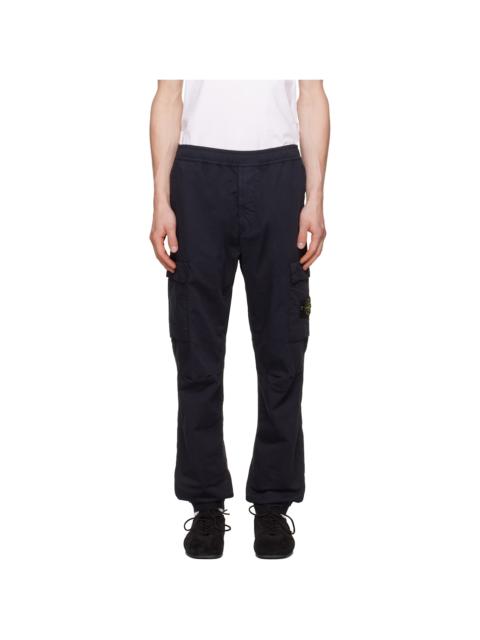 Stone Island Navy 3100031 Stretch Organic Twill Cargo Pants