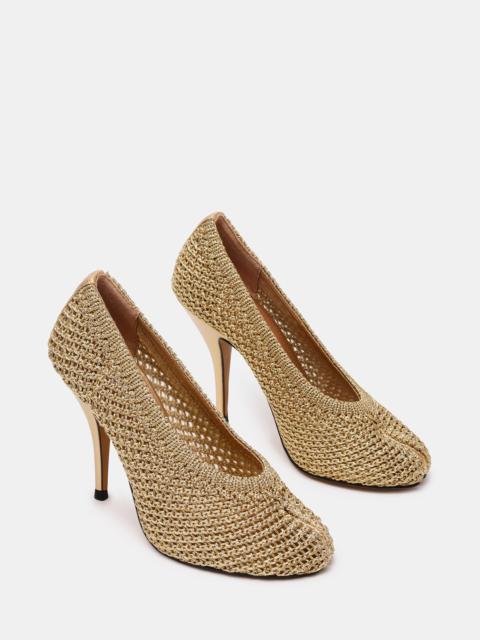 STEVE MADDEN JULIETTE WOVEN CHAMPAGNE