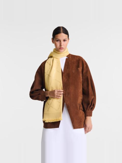 Longchamp Le Roseau Shawl Yellow Chick - Silk Blend