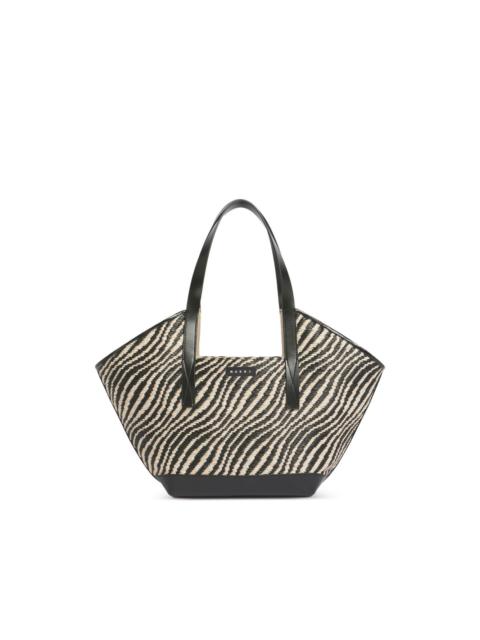 Marni two-tone waves shoulder bag