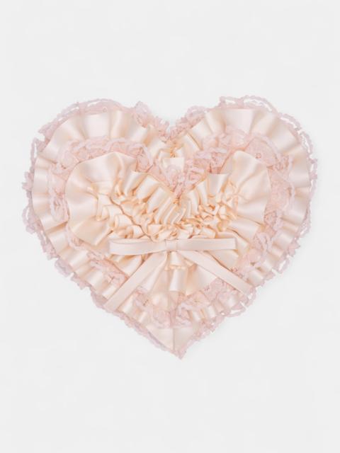 Pink Bow Heart Clutch Bag