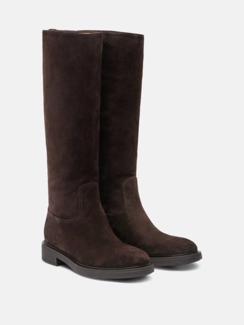Gianvito Rossi Ascott suede knee-high boots