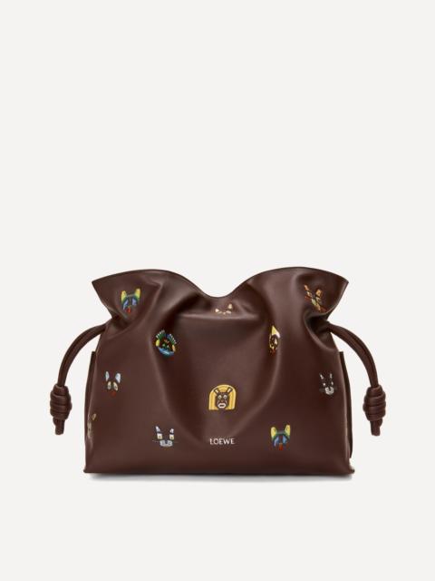 Loewe Cats Medium Flamenco Clutch Bag