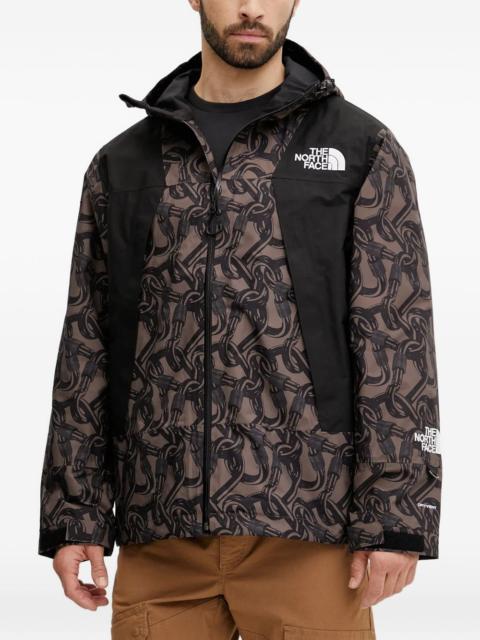 The North Face hooded printed jacket