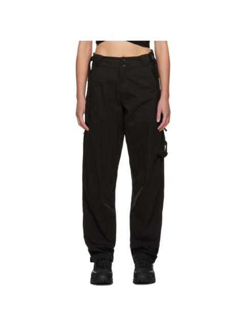 Black Vented Trousers