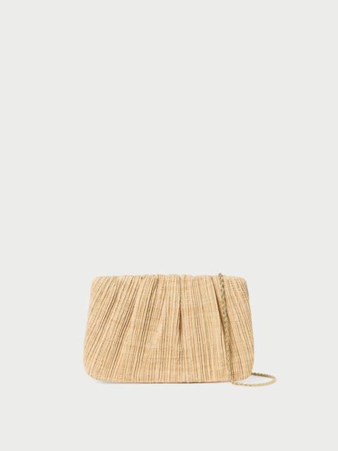 LOEFFLER RANDALL Brit Natural Flat Pleated Clutch