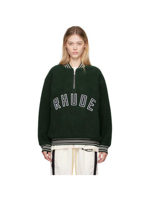 Rhude Green Varsity Sweatshirt