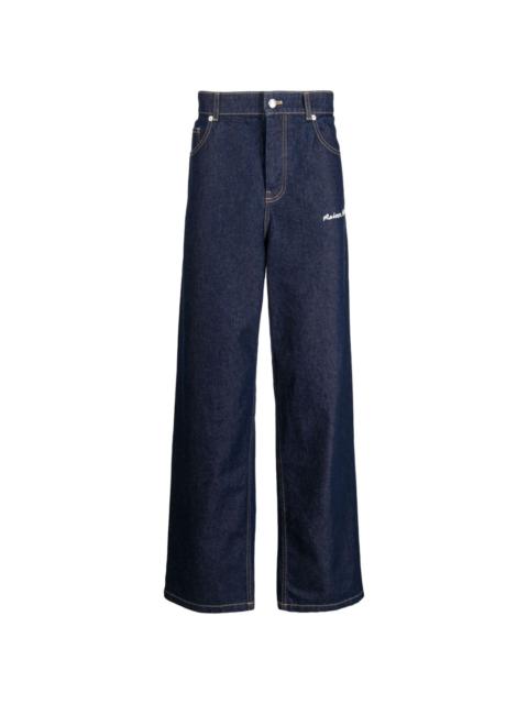 Maison Kitsuné mid-rise wide-leg jeans