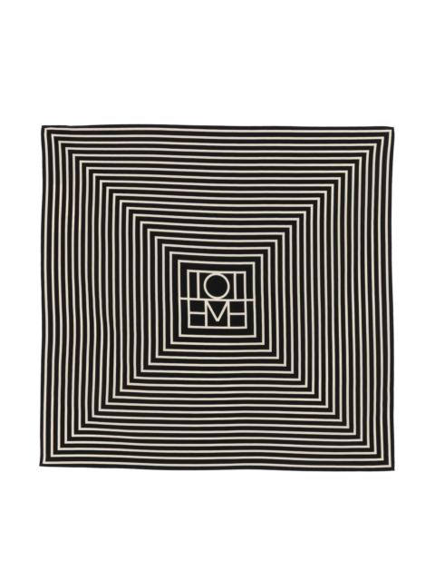TOTEME Toteme Signature Monogram Silk Scarf